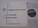 SXL 2057 STEREOPHONIC FREQUENCY TEST RECORD - RARE ED 1