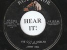 Jimmy Dell ROCKABILLY 45 (RCA Victor 7355) I've Got a Dollar/Rainbow Doll