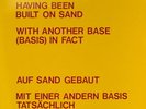 Lawrence Weiner & Richard Landry - Having Been Built On Sand LP Rare Original