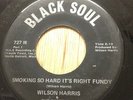 Wilson Harris & the Experience funk 45 on Black Soul Smoking So Hard It's Right