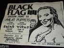 RARE 1983 BLACK FLAG FLYER EASTERN FRONT MEAT PUPPETS STAINS @ AQUATIC PARK KBD