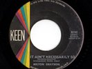 Mod R&B Popcorn 45 MILTON GRAYSON It Ain't Necessarily So/You're A Part Of Me