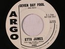 rare Soul R&B 45 ETTA JAMES seven day fool ARGO Hear