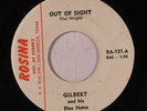 rare Boogaloo R&B 45 GILBERT & HIS BLUE NOTES out of sight ROSINA Hear