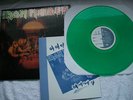 IRON MAIDEN PIECE OF MIND LP rare green vinyl 5trk Korean with insert mint cond