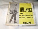 SP RARE JUKEBOX JOHNNY HALLYDAY- UNE POIGNÉE DE TERRE-
