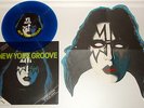KISS - ACE FREHLEY - NEW YORK GROOVE - RARE UK BLUE VINYL 45 & MASK - IMMACULATE
