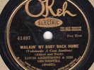 Okeh 41497 LOUIS ARMSTRONG ORCH Walkin' Baby Back Home 1931 A-1 stampers