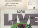 AC DC LIVE FROM ATLANTIC STUDIOS ORIGINAL PROMO LP, LETTER, POSTCARD + bonus NM