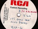ELVIS PRESLEY acetate Test Pressing 45rpm ITS ONLY LOVE 1980 (RCA-4) rare nice