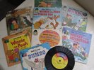 Vintage Walt Disney Books & Records - Variety of Eight See-Hear-Books