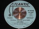 SAM DEES fragile handle with care ATLANTIC rare NORTHERN SOUL 45 promo LISTEN