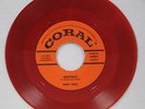 Rare Orange vinyl 45 Buddy Holly Heartbeat b/w Well All Right on Coral 9-62051
