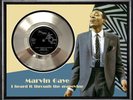 MARVIN GAYE - I HEARD IT THROUGH THE GRAPEVINE - FRAMED 'SILVER' 45rpm  RECORD