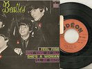 THE BEATLES- LES BEATLES- EP MADE IN FRANCE ODEON ORANGE- I FEEL FINE- 3 / AVEC