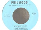 Rockabilly 45-Charlie Feathers-Stutterin' Cindy / Tear It Up-Philwood-NICE