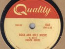 CHUCK BERRY - Rock And Roll Music / Blue Feeling 78 rpm disc