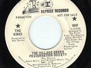 RARE PROMO WLP 45 The Village Green Preservation Society THE KINKS Reprise 0847