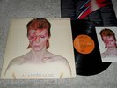 DAVID BOWIE - ALADDIN SANE Lp - 1973 ORIGINAL w/ FAN CLUB FLYER & INNER SLEEVE