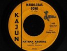 CAJUN FRENCH 45 NATHAN ABSHIRE DEWEY BALFA MARDI GRAS SONG KAJUN 502 HEAR