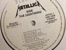 METALLICA Ride The Lightning LP 1984 White Label Promo GOLD Stamped ELEKTRA