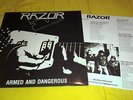 RAZOR-ARMED AND DANGEROUS, ORIGINAL MINI LP,EX,VOICE,PRIVATE METAL