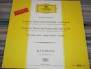 DGG RED STEREO BEETHOVEN HOELSCHER CELLO SONATAS DEMUS PIANO 138 012 SLPM 11/58