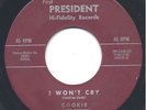 RARE 60S GIRL GROUP 45- Cookie & Mixtures- I WON'T CRY