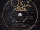 WALTER JACOBS & LONNIE CARTER - Okeh 45436- The Jazz Fiddler - BLACK JAZZ 78 VG+