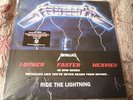 Metallica Ride the Lightning Blue Vinyl KNOB GLASS HETFIELD ULRICH GICLEE
