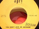 Gene La Marr & Blue Flames - You Dont Love Me 45 Rockabilly SPRY RARE ORIGINAL