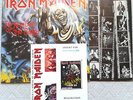 IRON MAIDEN THE NUMBER OF THE BEAST RARE FRENCH LP with PROMO INSERT & PATCH