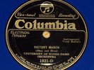 University of Notre Dame-Victory March Columbia 1821-D blue wax 78 E+ Football
