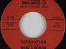 R&B 45 KING SOLOMON Separation MADER-D HEAR