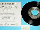 George Harrison Ding Dong BLACK MINT 45 Hari's On Tour APPLE w Picture Sleeve