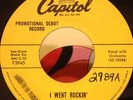 Bobby Norris - I Went Rockin / Rock-A-Bye Me Mama 45 Capitol Rockabilly DJ TEEN