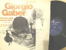 GIORGIO GABER - ANCHE PER OGGI NON SI VOLA (1974,ITA) - NM