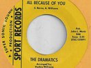 The Dramatics All Because of You/If You Haven't Got Love Rare Soul 45 NM HEAR