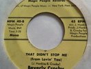 BEVERLY CROSBY - That Didn't Stop Me - MPR -- RARE FUNK SOUL 45