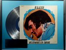 Elvis Presley Almost in Love Cover +platin Schallplatte goldene