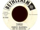 CHARLES BLACKWELL Taboo on Bethlehem Promo Exotica Popcorn 45 Hear
