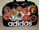Northern soul Adidas bag with rare original patches,wigan casino,torch.