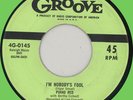 PIANO RED (w/ Bertha Colbert) I'm Nobody's Fool 45rpm Groove 1956