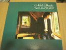 Nick Drake Five Leaves Left First USA pressing LP Vinyl record excellent 1976