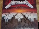 METALLICA AUTOGRAPHED MASTER OF PUPPETS CLIFF BURTON JAMES HETFIELD LARS KIRK