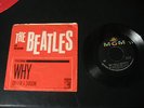 THE BEATLES WITH TONY SHERIDAN 45 W/PIC SLV. WHY / CRY FOR A SHADOW