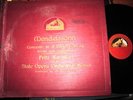 Mendelssohn Violin C-to Kreisler Blech 4x78 RPM HMV Electrical Recording 1926