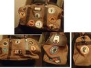 NORTHERN SOUL MEMORABILIA - ORIGINAL 1973 NIGHTER BAG WITH 13 ORIGINAL PATCHES
