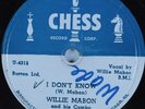 Hear R&B Jump 78 rpm WILLIE MABON I Don't Know CHESS 1531