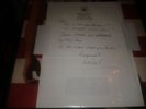 BRUCE SPRINGSTEEN BORN IN THE USA UK PROMO LP W/HAND WRITTEN LETTER FROM CBS